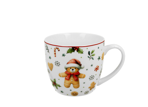Klasický porcelánový hrnček Vianoční maznáčikovia 460 ml