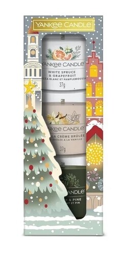 Yankee Candle Vianočný Set 24 3x Votívna Sviečka v Skle stromček