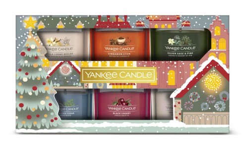 Yankee Candle Vianočný Set 24 6x Votívna Sviečka v Skle