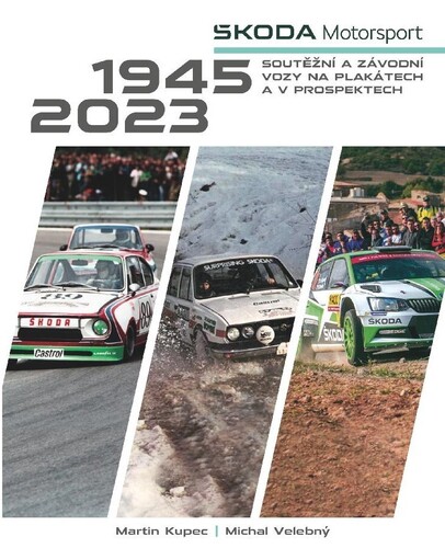 Škoda Motorsport. Soutěžní a závodní vozy na plakátech a v prospektech
