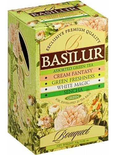 BASILUR Assorted Green Bouquet prebal 25x1,5g