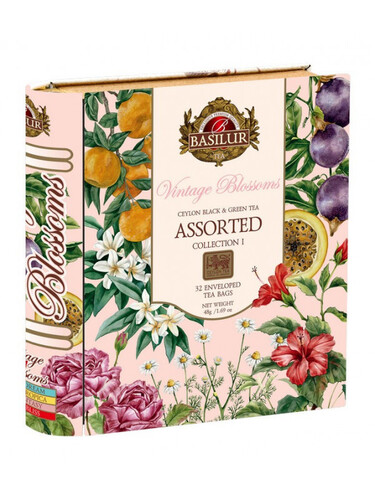 BASILUR Vintage Blossoms Book Assorted plech 32x1,5g