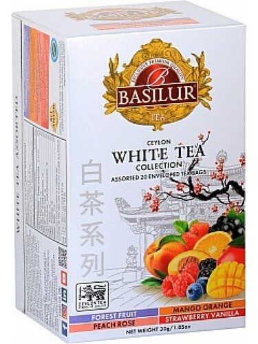 BASILUR White Tea Assorted prebal 20x1, 5g