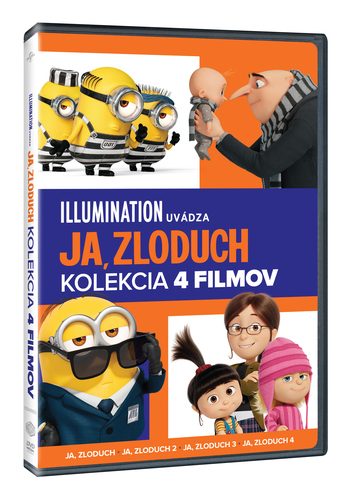 Ja, zloduch kolekcia 1-4 4DVD (SK)