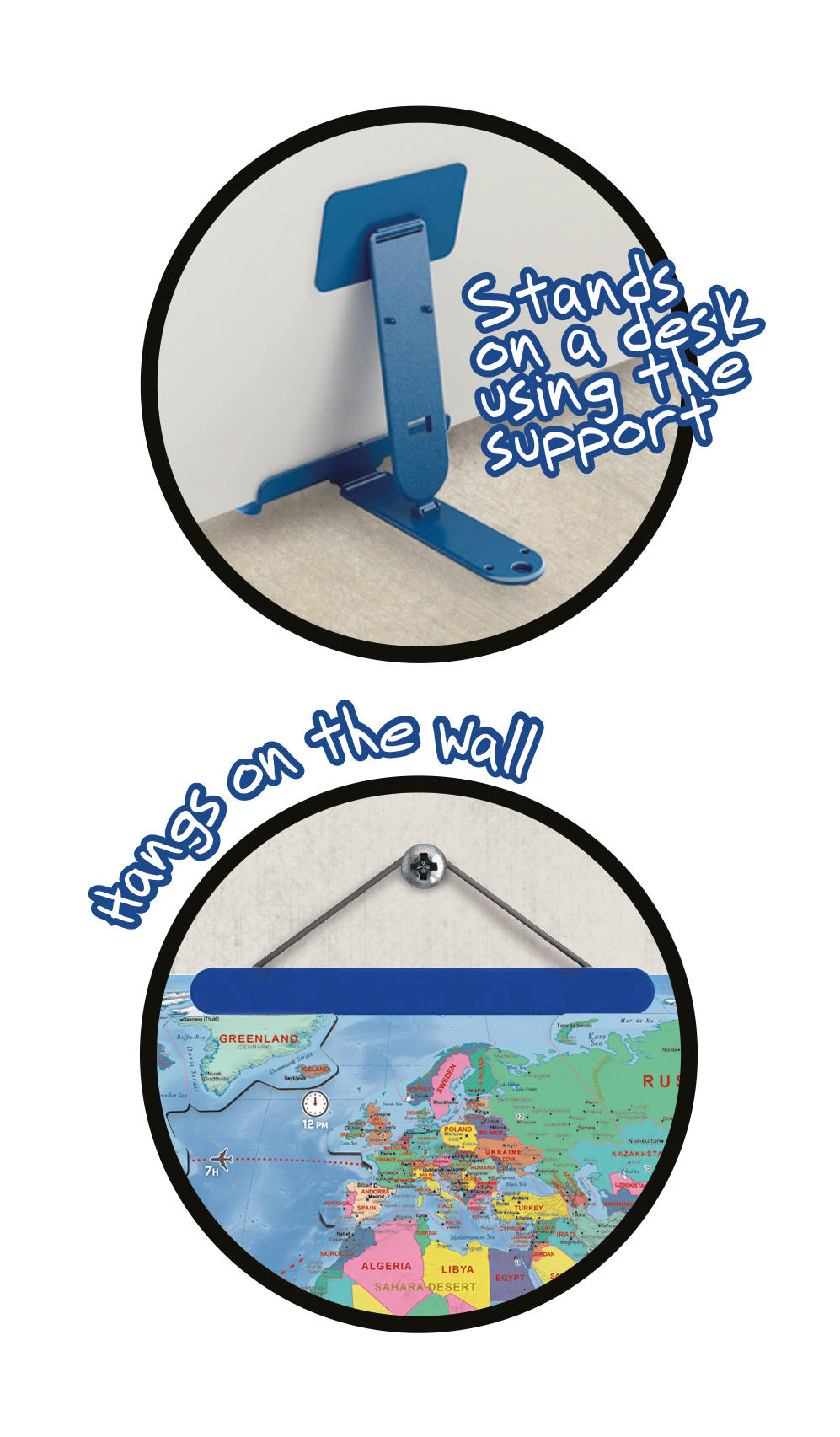 Magnetická mapa sveta EN verzia BUKI