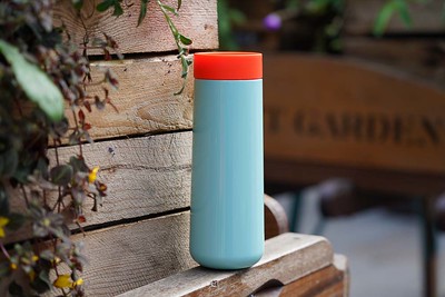 Lund London Skittle Travel Mug Small Mint & Coral 350ml