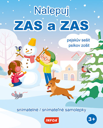 Nalepuj ZAS a ZAS - pejskův sešit / psíkov zošit - snímatelné / snímateľné samolepky (CZ/SK vydanie)