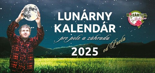 Stolový Lunárny kalendár 2025 pre pole a záhradu od Pavla