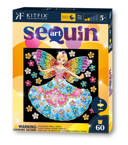 Napichovanie flitrov Princezná Sequin Art 60