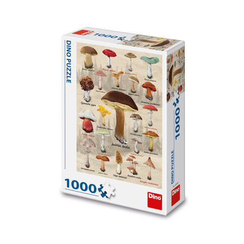 Puzzle Huby - koláž 1000 Dino