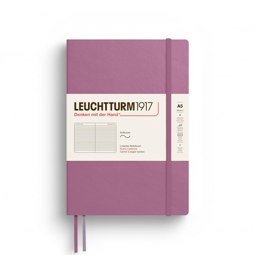 Zápisník LEUCHTTURM1917 Medium (A5) Dusty Rose, 123p., riadkovaný