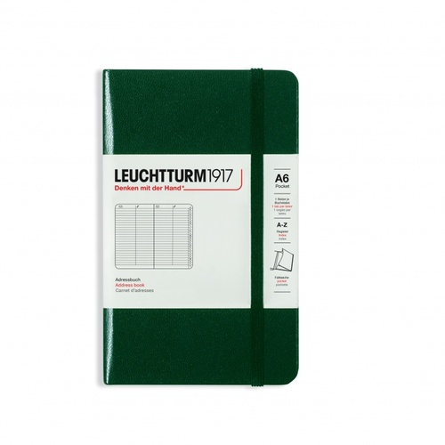 Vreckový adresár LEUCHTTURM1917 Forest Green, Pocket (A6), 100g/m2