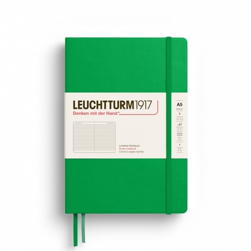 Zápisník LEUCHTTURM1917 Medium (A5) Spring Leaf, 251p., riadkovaný