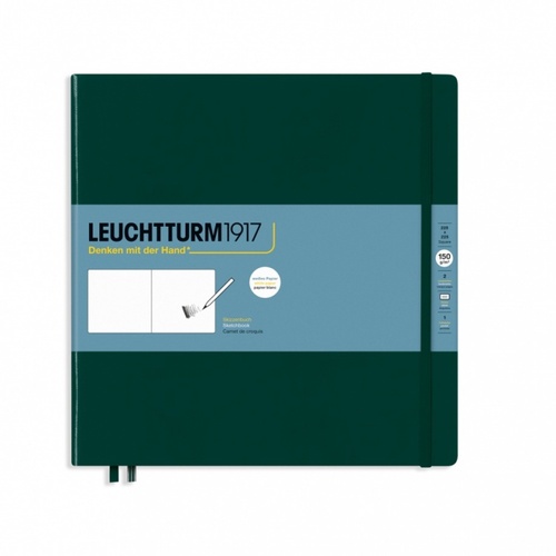 Sketchbook Square LEUCHTTURM1917 Forest Green, 112 strán, 150g/m2, čistý