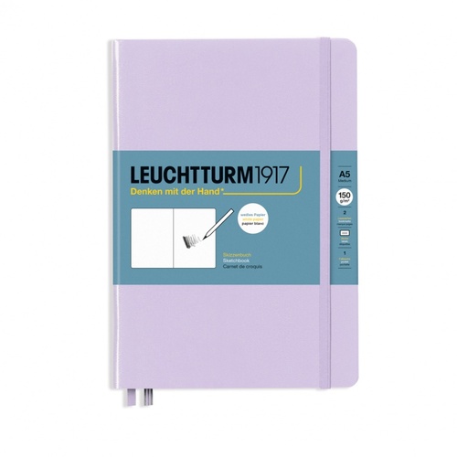 Sketchbook LEUCHTTURM1917 Medium (A5) Lilac, 112 strán, 150g/m2, čistý