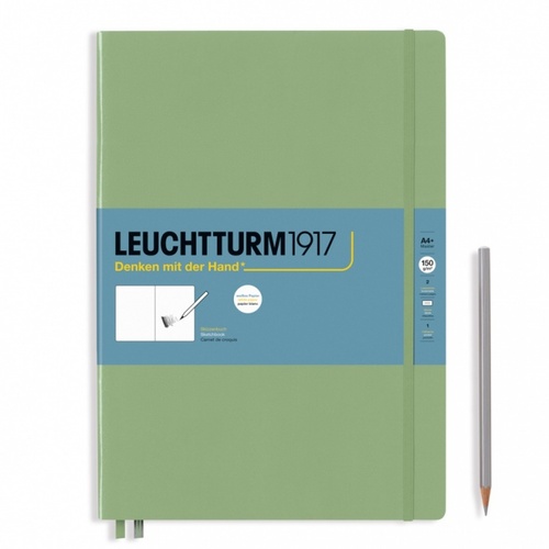 Sketchbook Master (A4+) LEUCHTTURM1917, Sage, 150g/m2, čistý