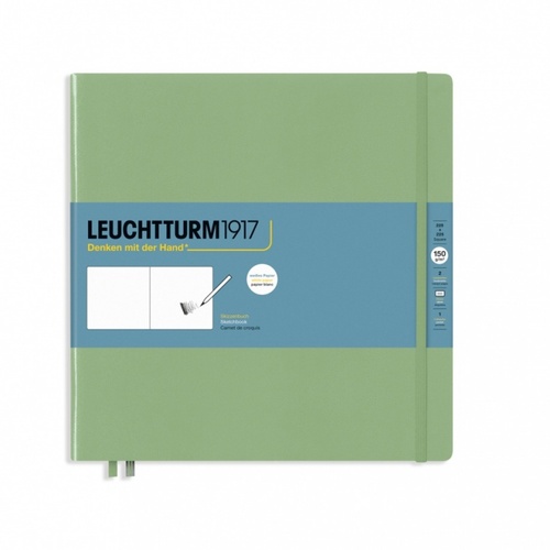 Sketchbook Square LEUCHTTURM1917 Sage, 112 strán, 150g/m2, čistý