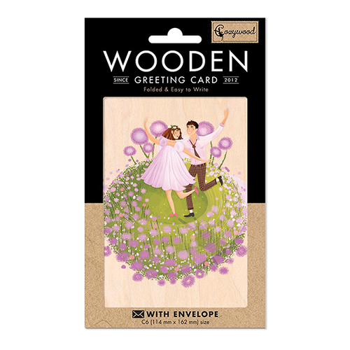 Drevené blahoželanie Zamilovaný Cozywood