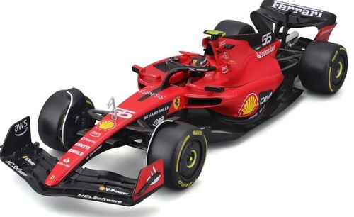 Bburago 1:18 Formula F1 Ferrari Scuderia SF-23(2023) nr.55 Carlos Sainz - with driver