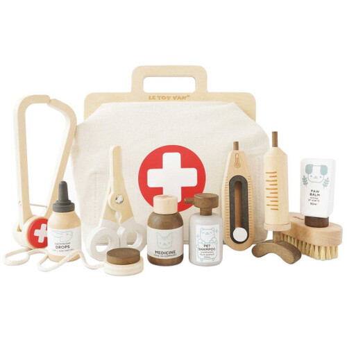 Drevený set malého Veterinára