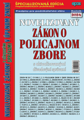 Novelizovaný zákon o policajnom zbore 12/2024