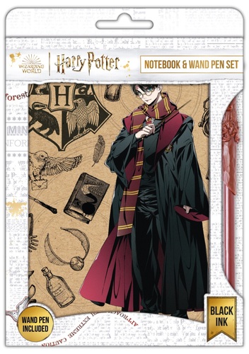 Harry Potter blok s perom (Navy & Gold) DPL6