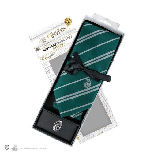 Kravata Slizolín Deluxe s erbom Harry Potter