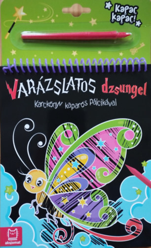 Karckönyv kaparós pálcikával - Varázslatos dzsungel