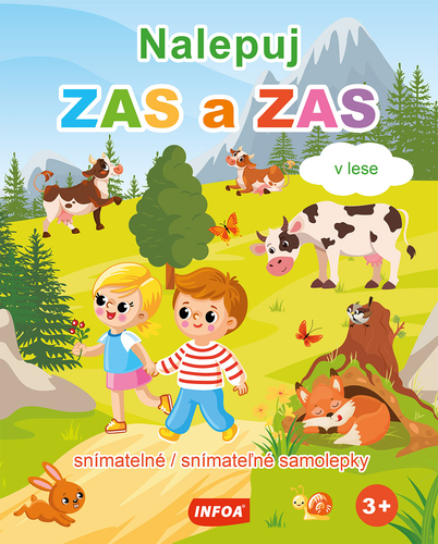 Nalepuj ZAS a ZAS - V lese - snímatelné / snímateľné samolepky (CZ/SK vydanie)