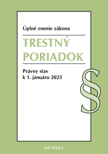 Trestný poriadok 1/2025,  1. vydanie