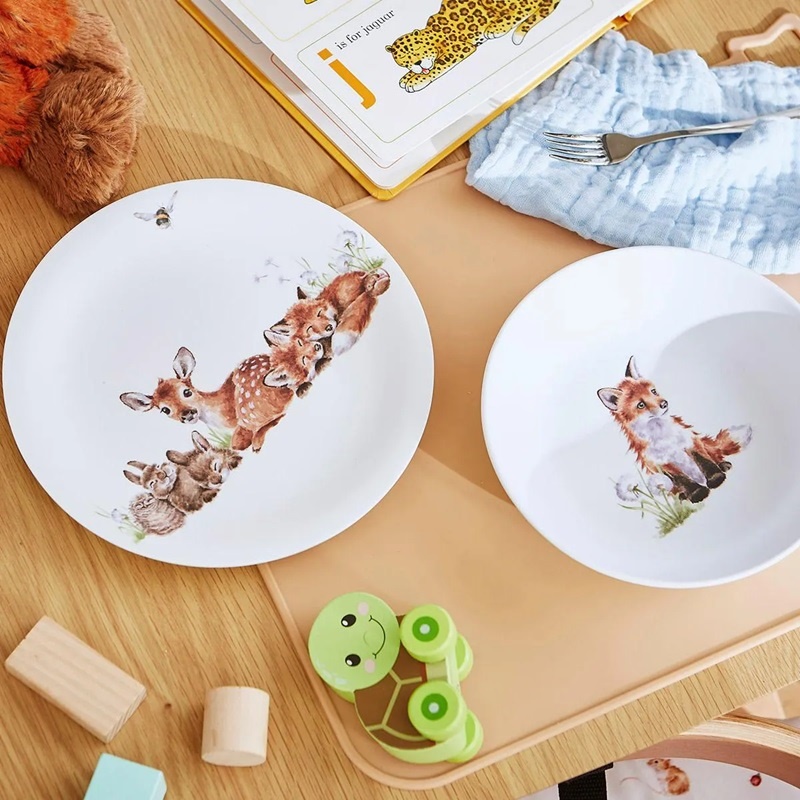Detský tanier a miska Wrendale Designs, sada 2 ks