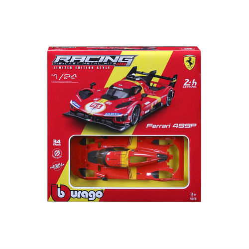 Bburago 1:24 Ferrari Racing Model KIT - Stavebnica 499P LMH 2023 - 24h Le Mans Champion