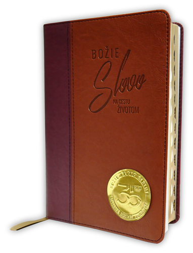 Biblia s DT, ekumenický preklad, štandardný formát, hnedá, dvojfarebná, 2025