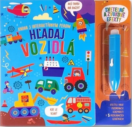 Kniha s interaktívnym perom - Hľadaj vozidlá