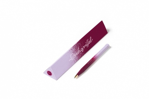 Guľôčkové pero LEUCHTTURM1917 Drehgriffel Nr. 1 Port Red/Lilac - Gradient Edition (s atramentom v čiernej farbe)