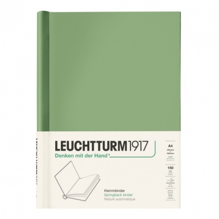 Zakladač LEUCHTTURM1917 A4 pre 150 listov, Sage