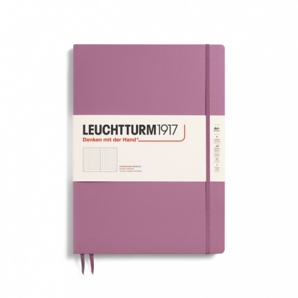 Zápisník LEUCHTTURM1917 Master Slim (A4+) Dusty Rose, 123 p., bodkovaný