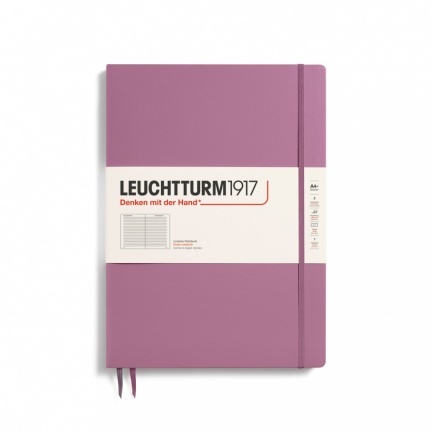 Zápisník LEUCHTTURM1917 Master Slim (A4+) Dusty Rose, 123 p., riadkovaný