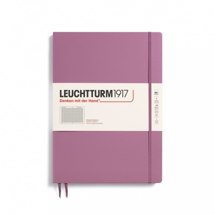 Zápisník LEUCHTTURM1917 Master Slim (A4+) Dusty Rose,123 p., štvorcový