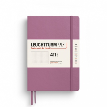 Zápisník LEUCHTTURM1917 Medium (A5), Hardcover, 411, Dusty Rose, bodkovaný