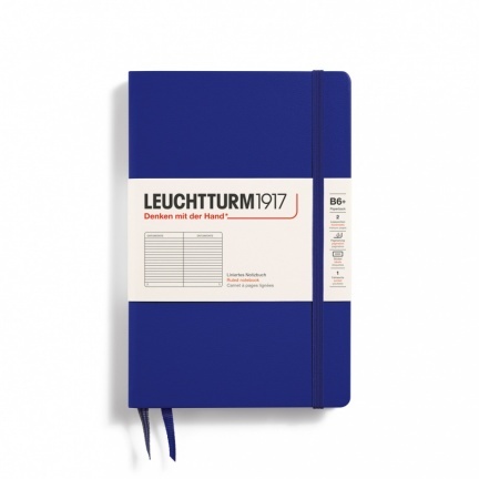 Zápisník LEUCHTTURM1917 Paperback (B6+) Ink, 219 p., riadkovaný