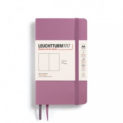 Zápisník LEUCHTTURM1917 Softcover Pocket (A6) Dusty Rose, 123 p., čistý