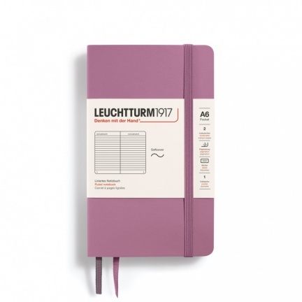 Zápisník LEUCHTTURM1917 Softcover Pocket (A6) Dusty Rose, 123 p., riadkovaný