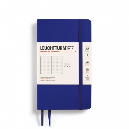 Zápisník LEUCHTTURM1917 Softcover Pocket (A6) Ink, 123 p., bodkovaný