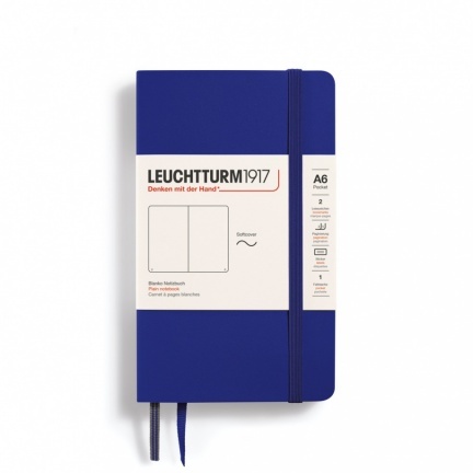 Zápisník LEUCHTTURM1917 Softcover Pocket (A6) Ink, 123 p., čistý