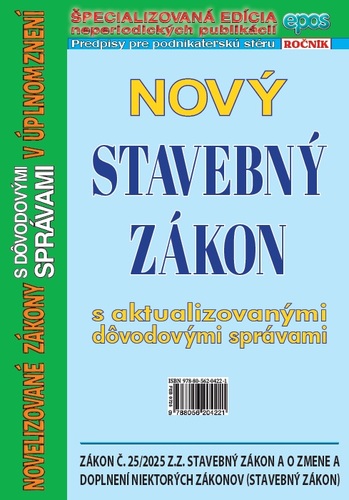 Nový Stavebný zákon 2025
