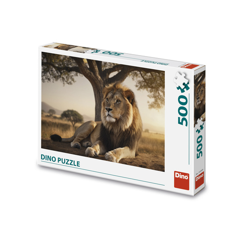 Puzzle Odpočívajúci lev 500 Dino