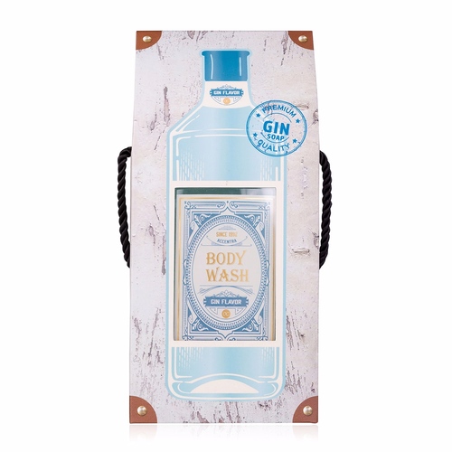 GEL sprchový 400ml Gin flavor flavor Men Classicsv darčekovej krabičke v štýle ginu, vôňa: gin