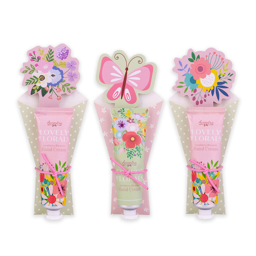 Set starostlivosti o ruky Lovely Florals v darčekovom balení s pilníkom, 3 motívy ACCENTRA