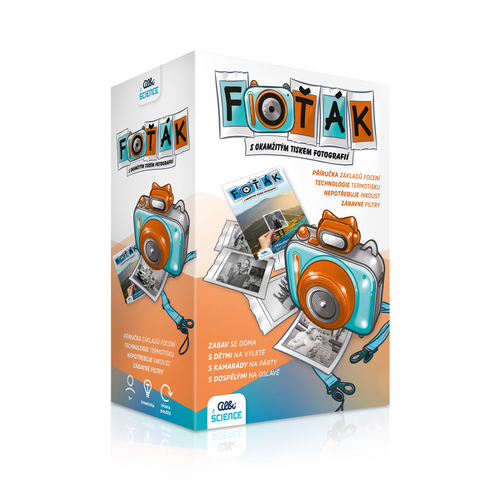 Albi Science: Fotoaparát s termotlačou, modrý